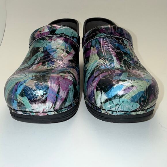 Dansko LT Pro Tooled Watercolor Clogs, Women's Size 38 / US Size 7.5 - 8 - Picture 7 of 12